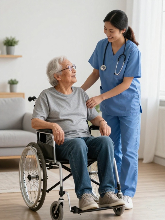 Caregiver providing dementia home care to an older adult in Rancho Santa Fe