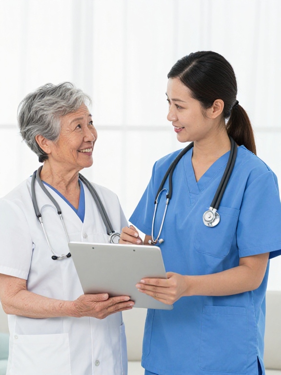 Caregiver providing dementia home care to an older adult in Encinitas
